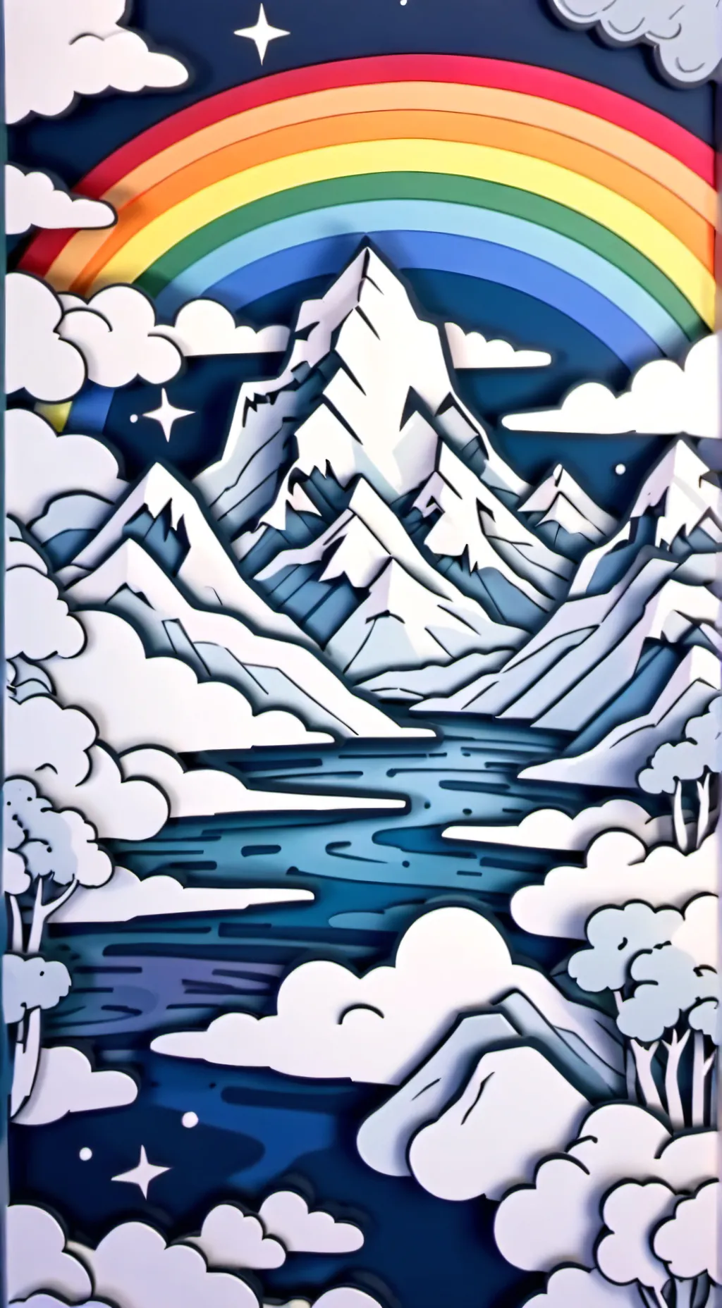 ai character: color infection background