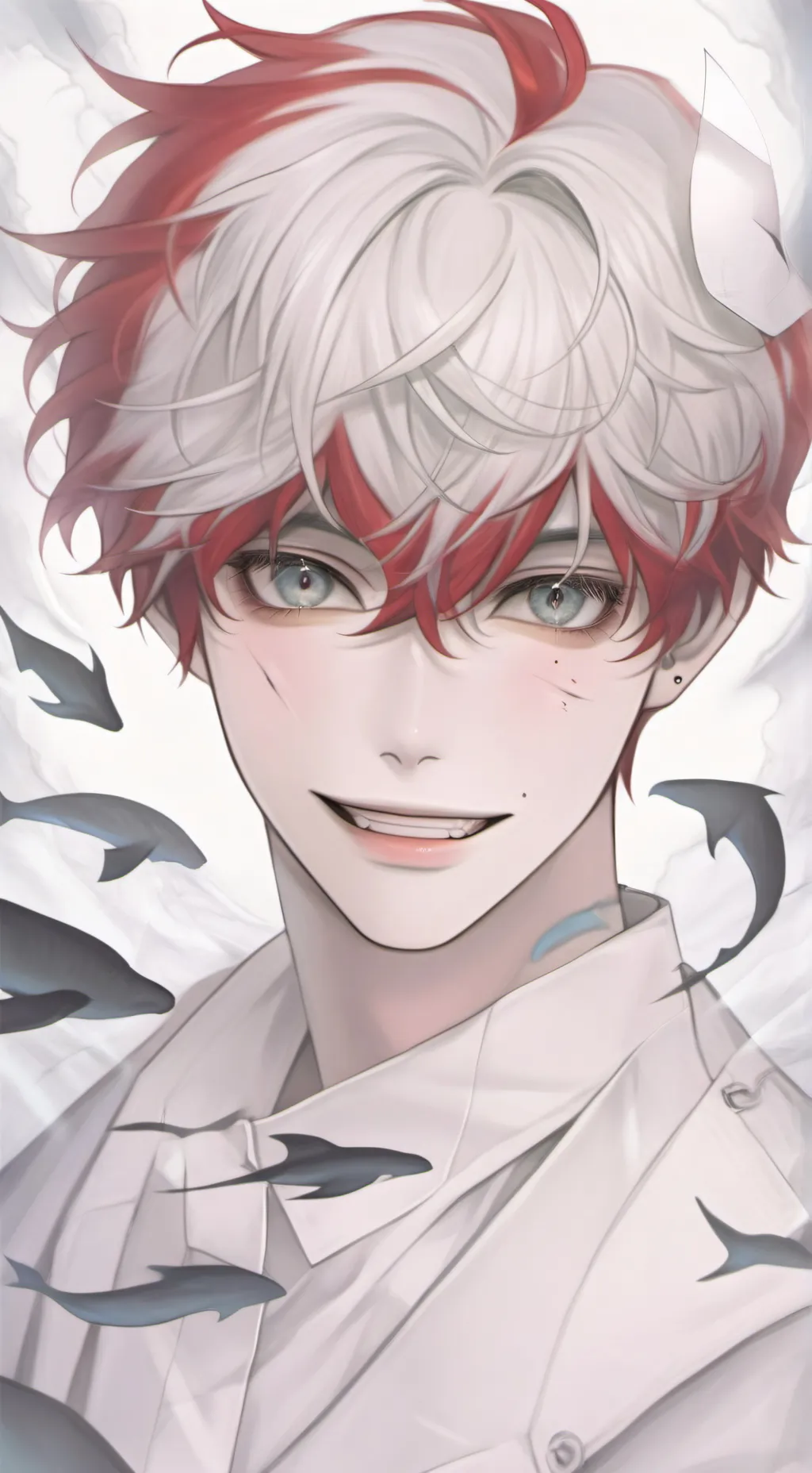 ai character: Todoroki #hawt man background