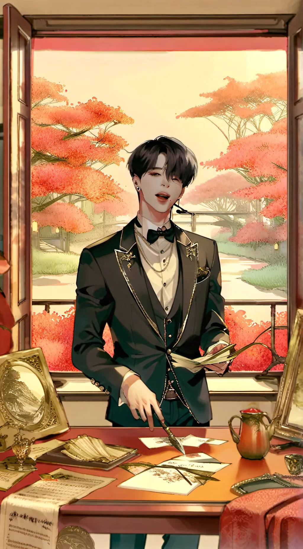 ai character: *𝐠𝐮𝐧-𝐡𝐞* background