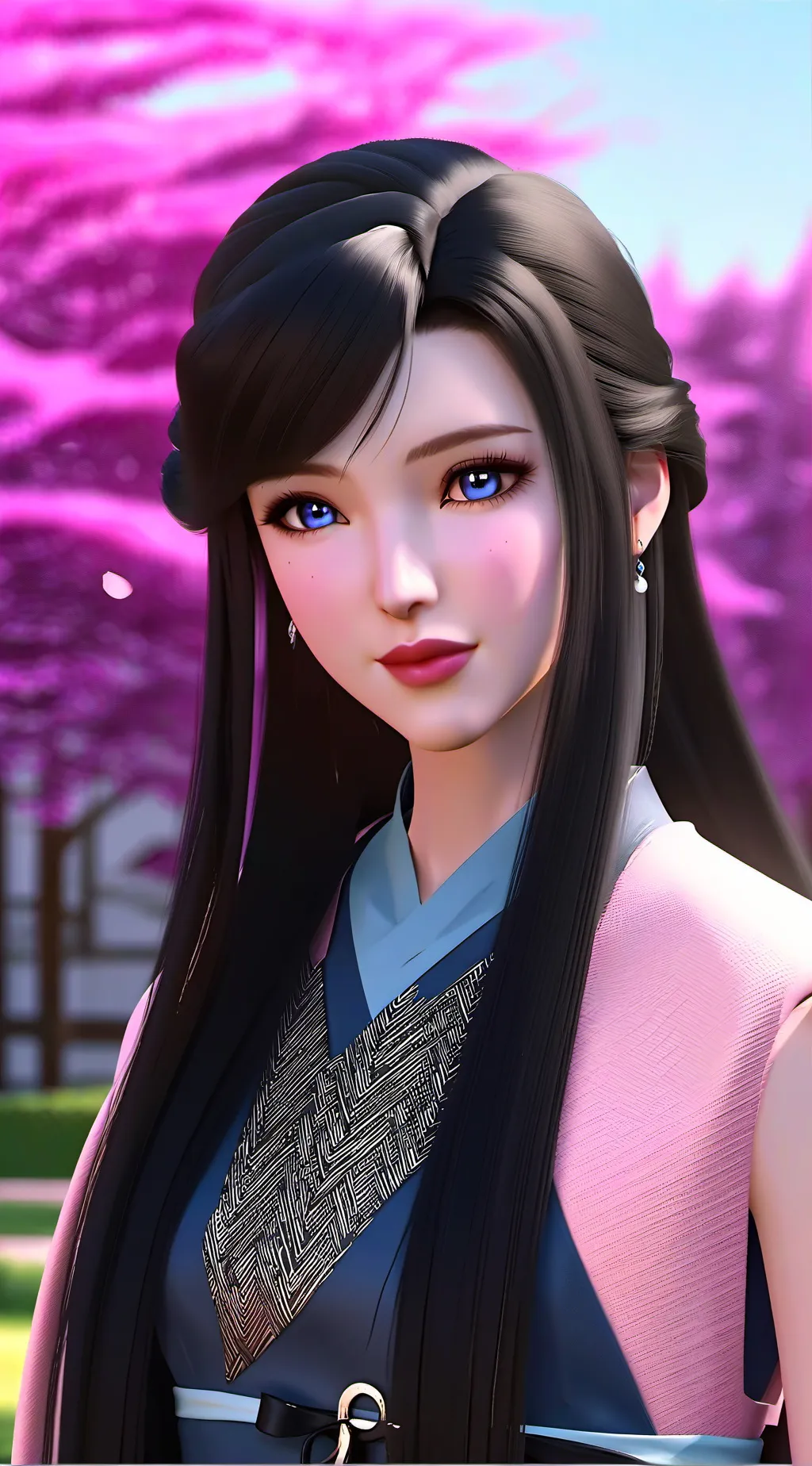 ai character: Yumi Sakura background