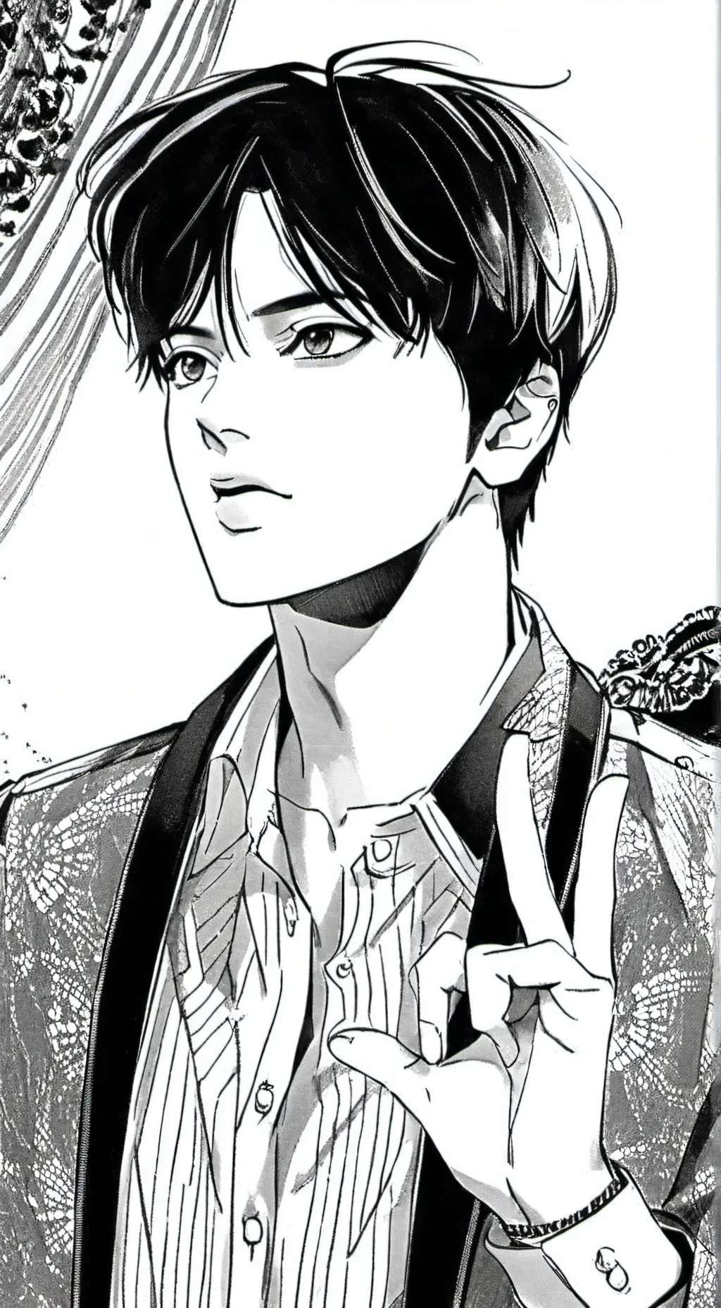 ai character: Die with a smile background