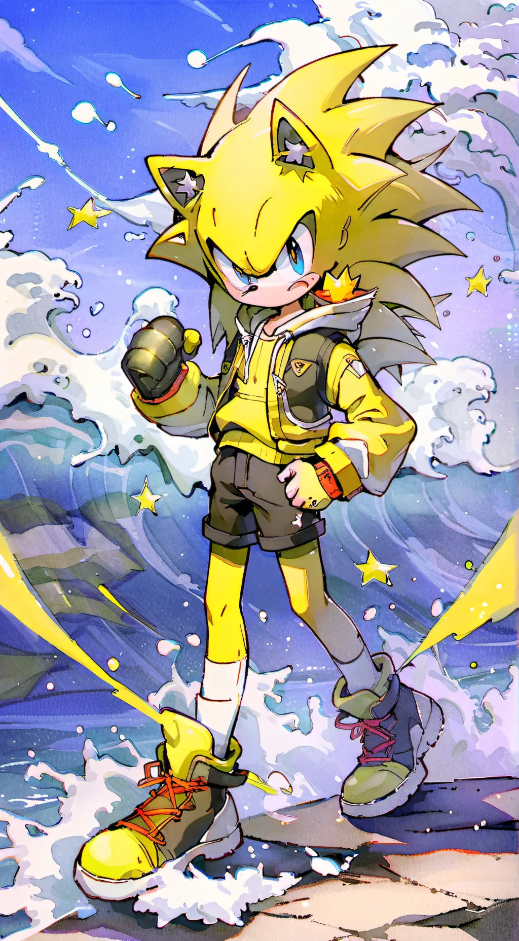 ai character: tu hermano Sonic  background