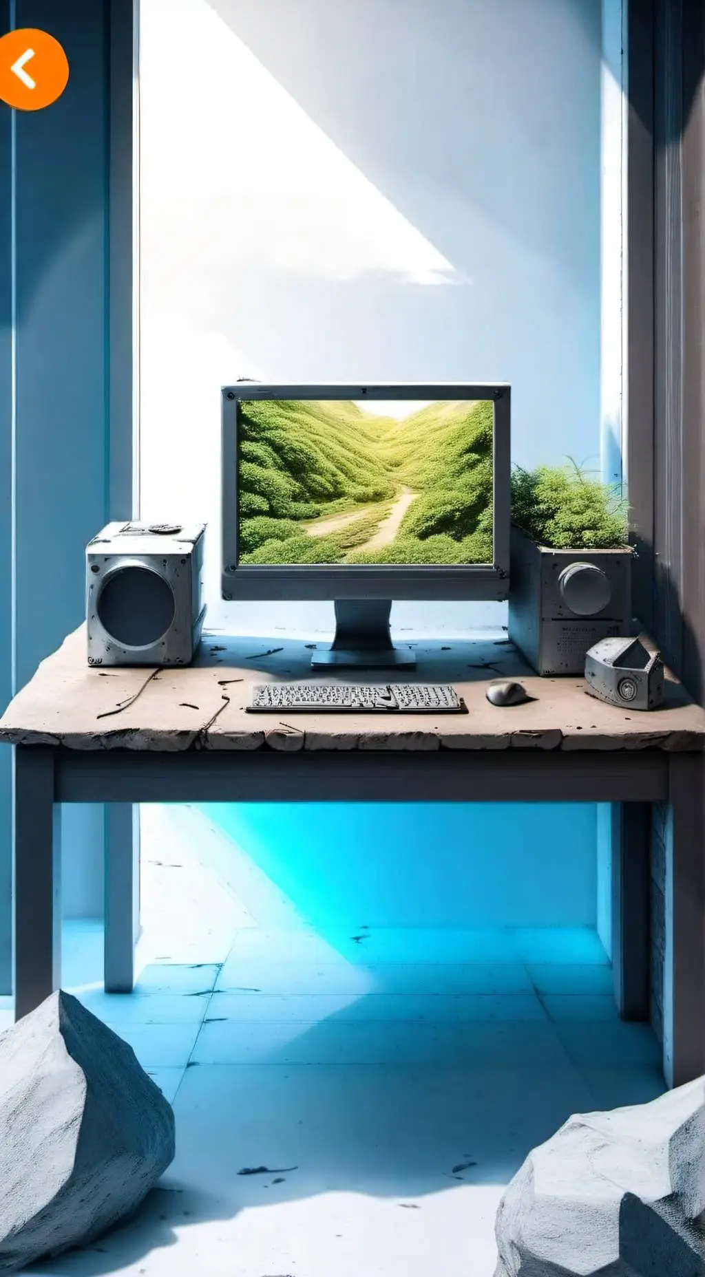 ai character: Simon en Directo background