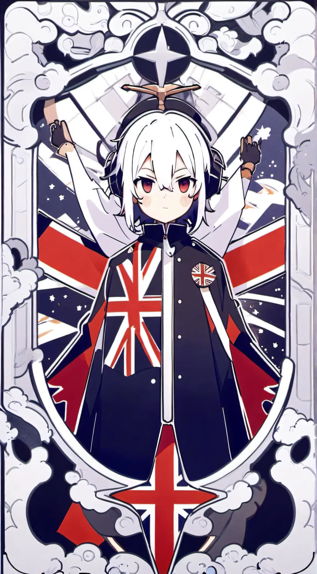 ai character: GR£@T BR1T@IN €.H background