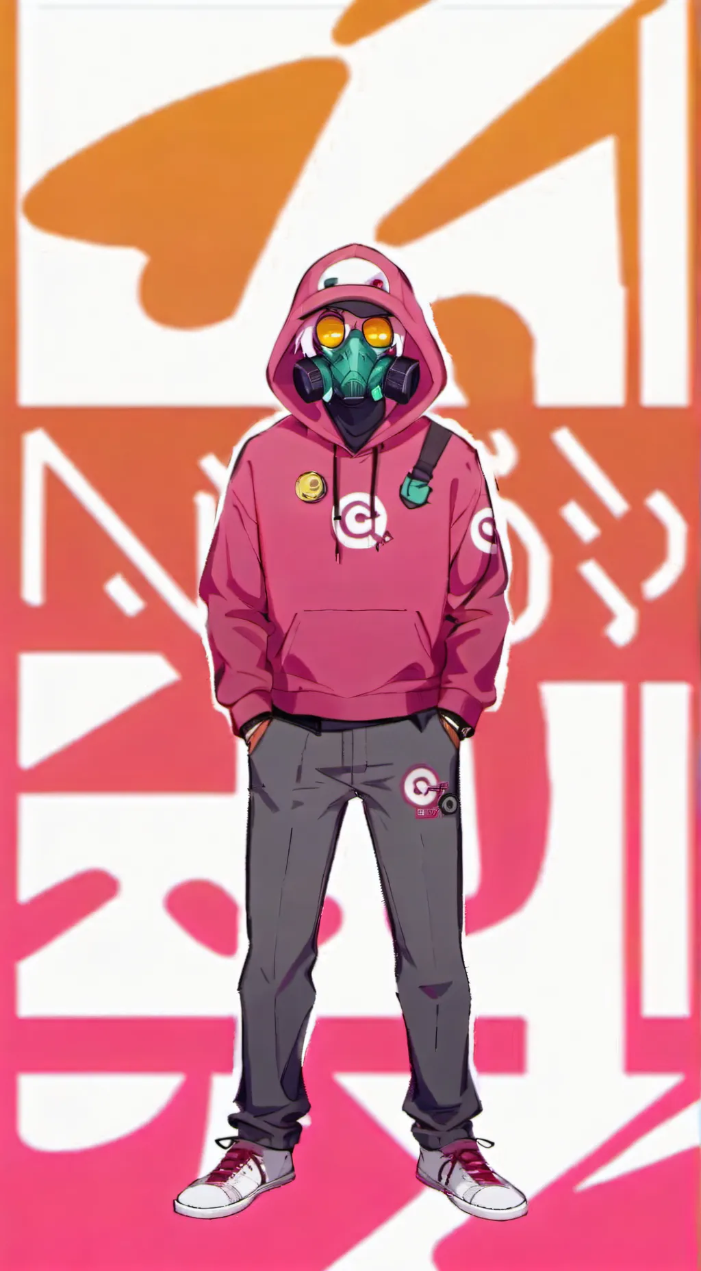 ai character: Squid game guards! background