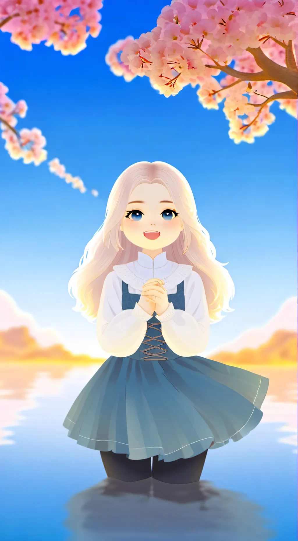 ai character: 🩷✨Flor✨🩷 background