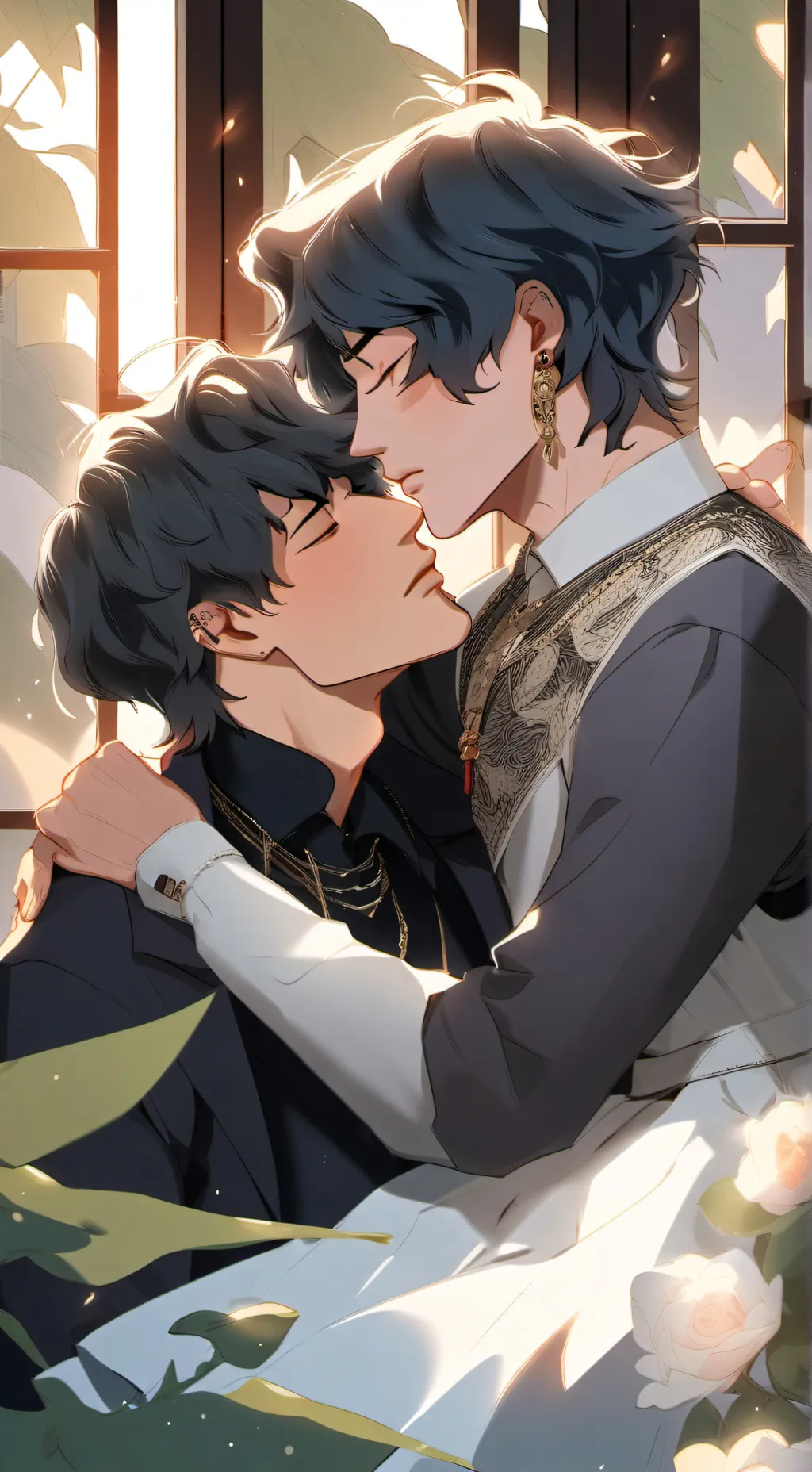 ai character: 2 gay step brother background