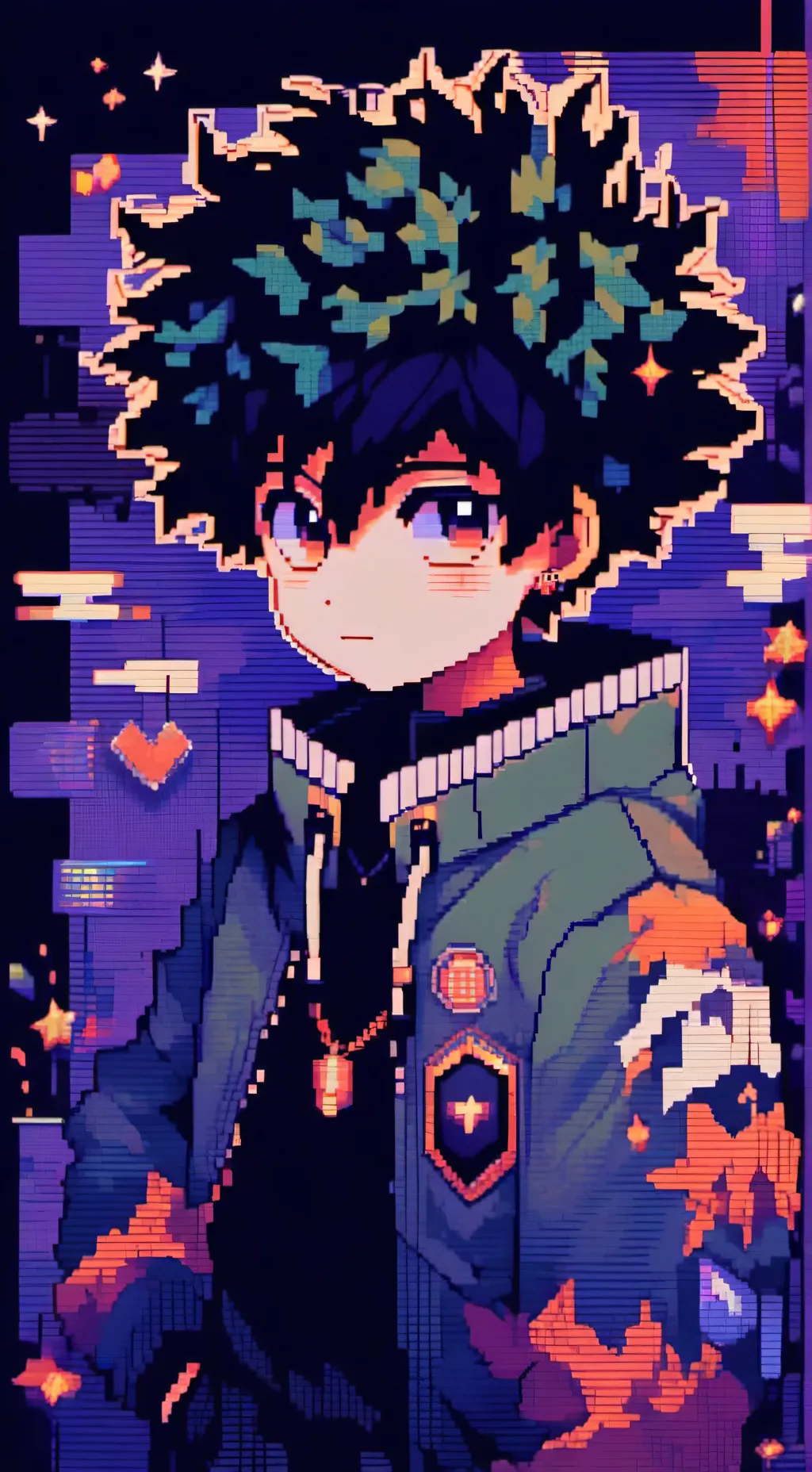 ai character: deku-MHA background