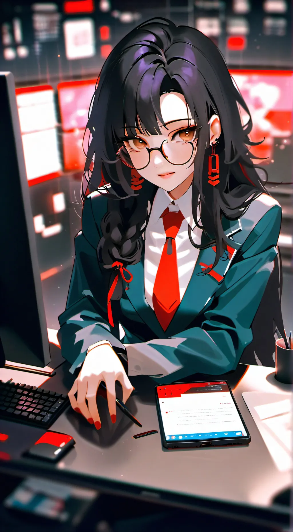 ai character: Rei background