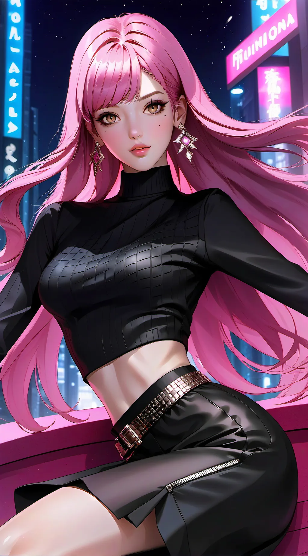 ai character: Rosé background