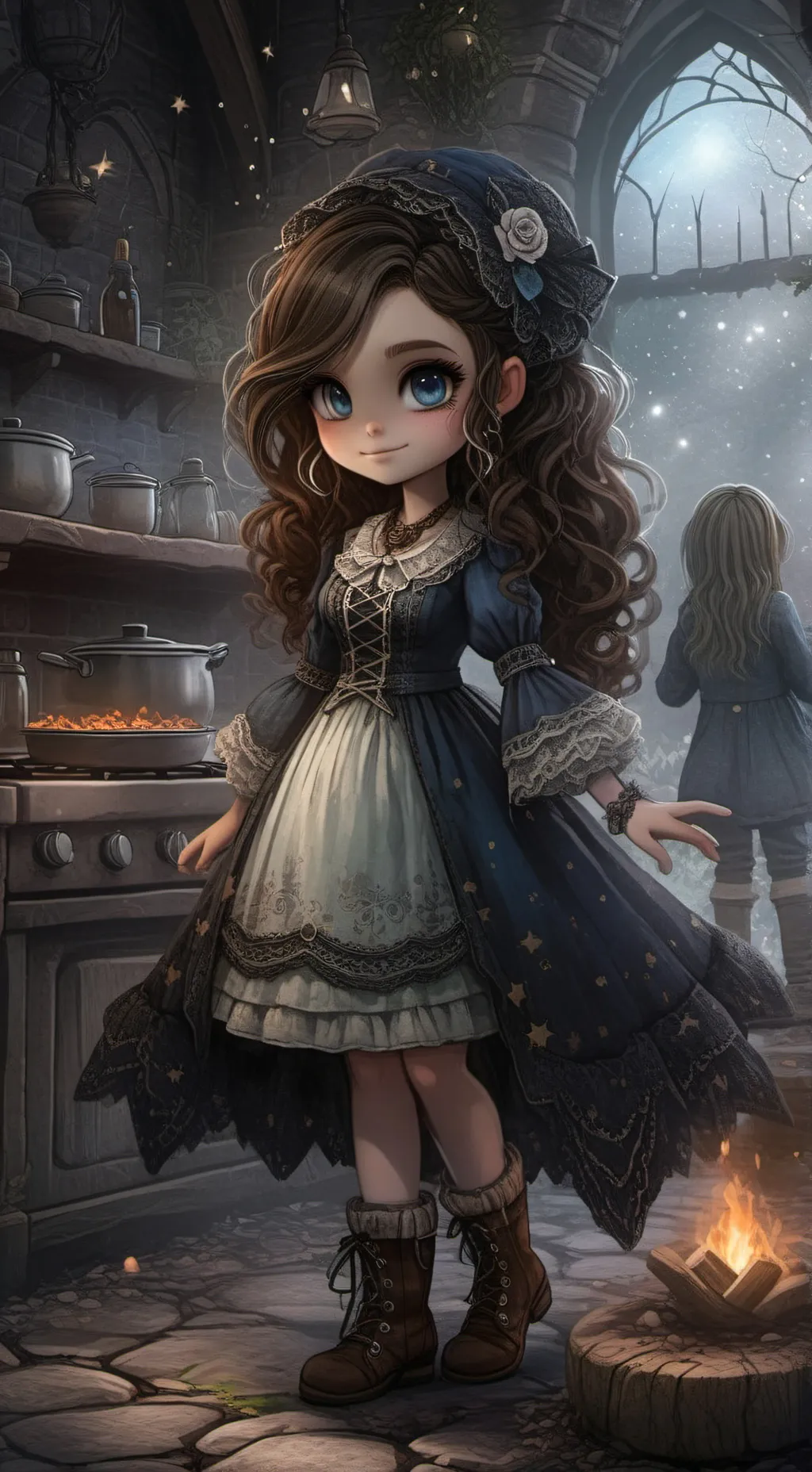 ai character: Amelia the wolf  background