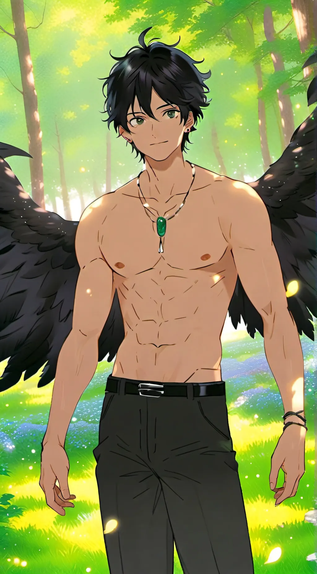 ai character: Into the shadow￼ background