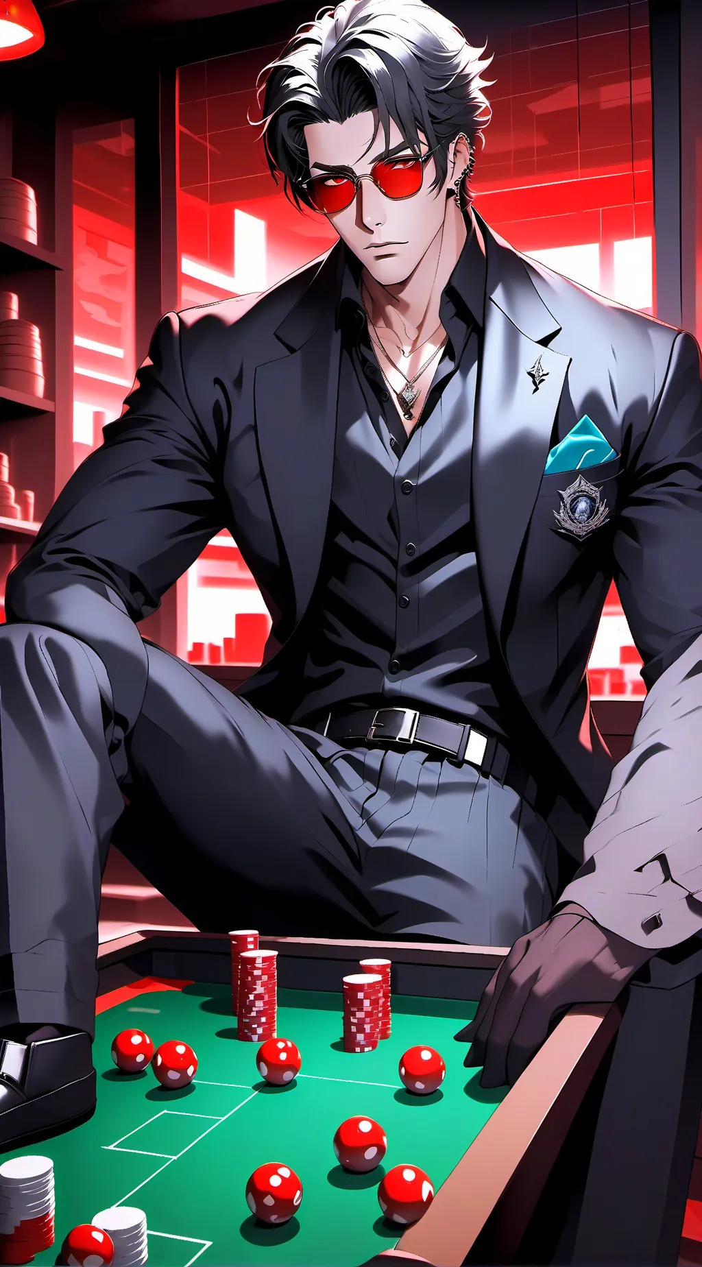 ai character: Osaka background