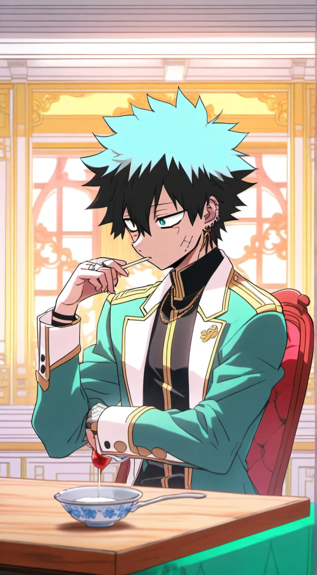 ai character: Izuku Midiorya  background