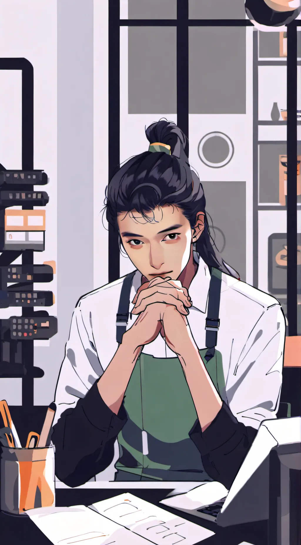 ai character: héhé thanos background