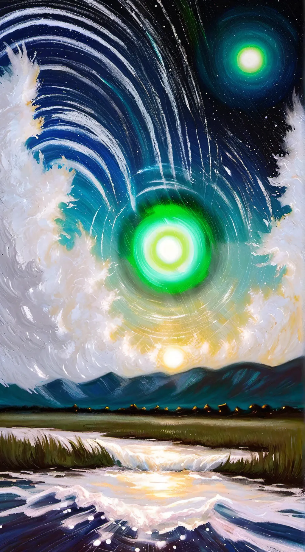 ai character: orb of time background