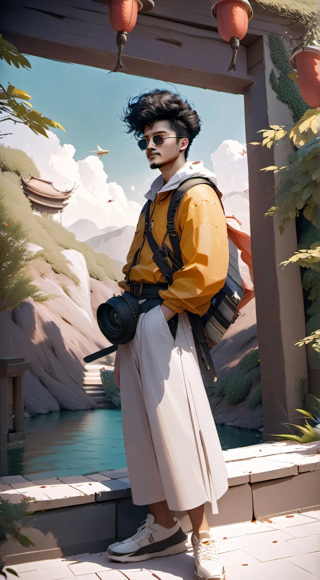 ai character: Bruno mars background