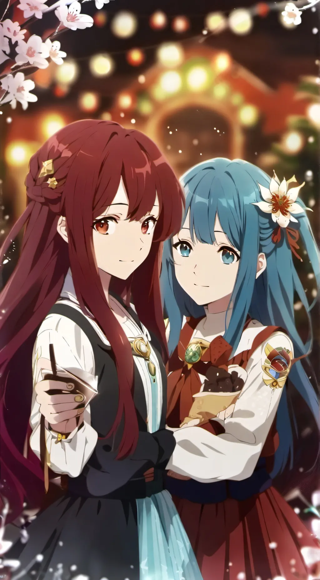 ai character: ava and red background