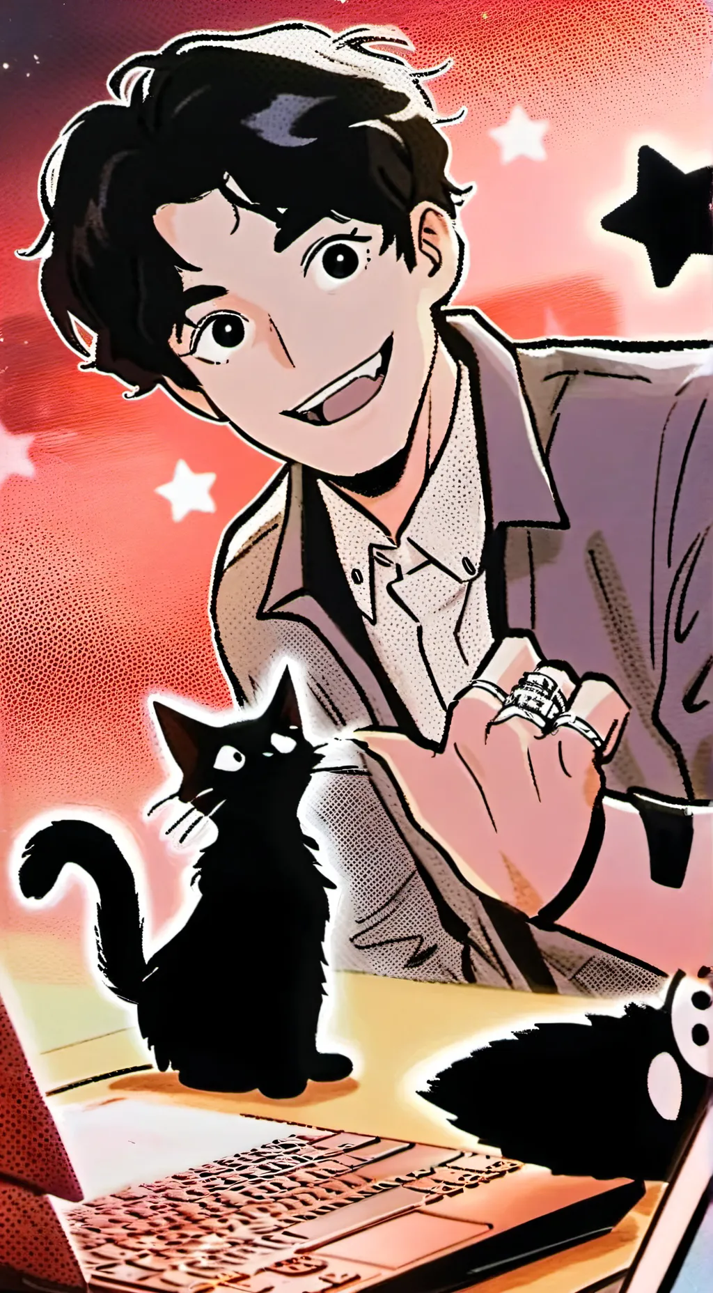 ai character: HashtagFelino background