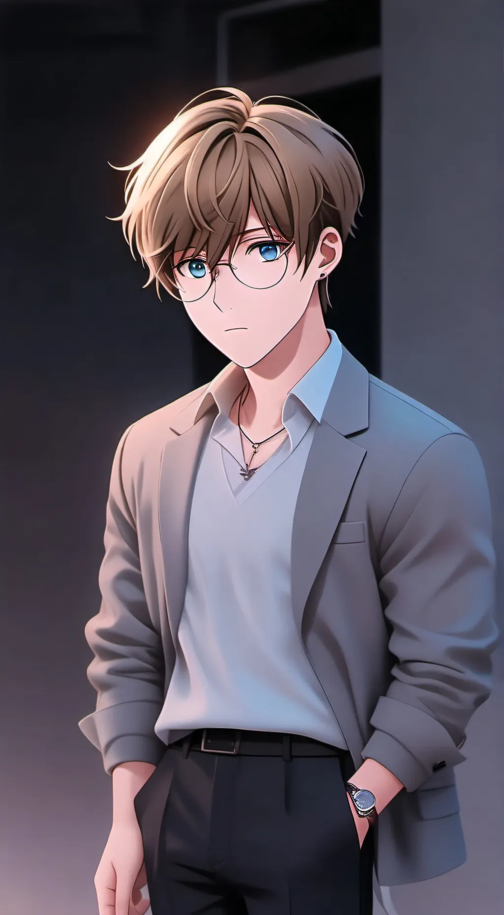 ai character: Арсений  background