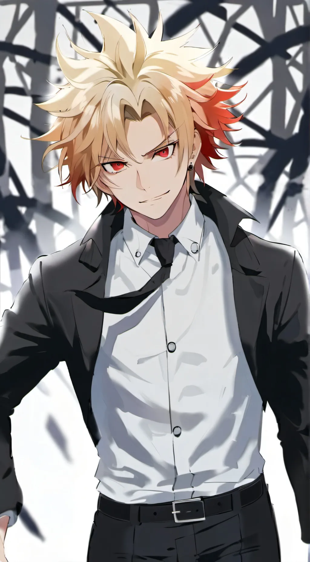 ai character: Katsuki bakugo  background