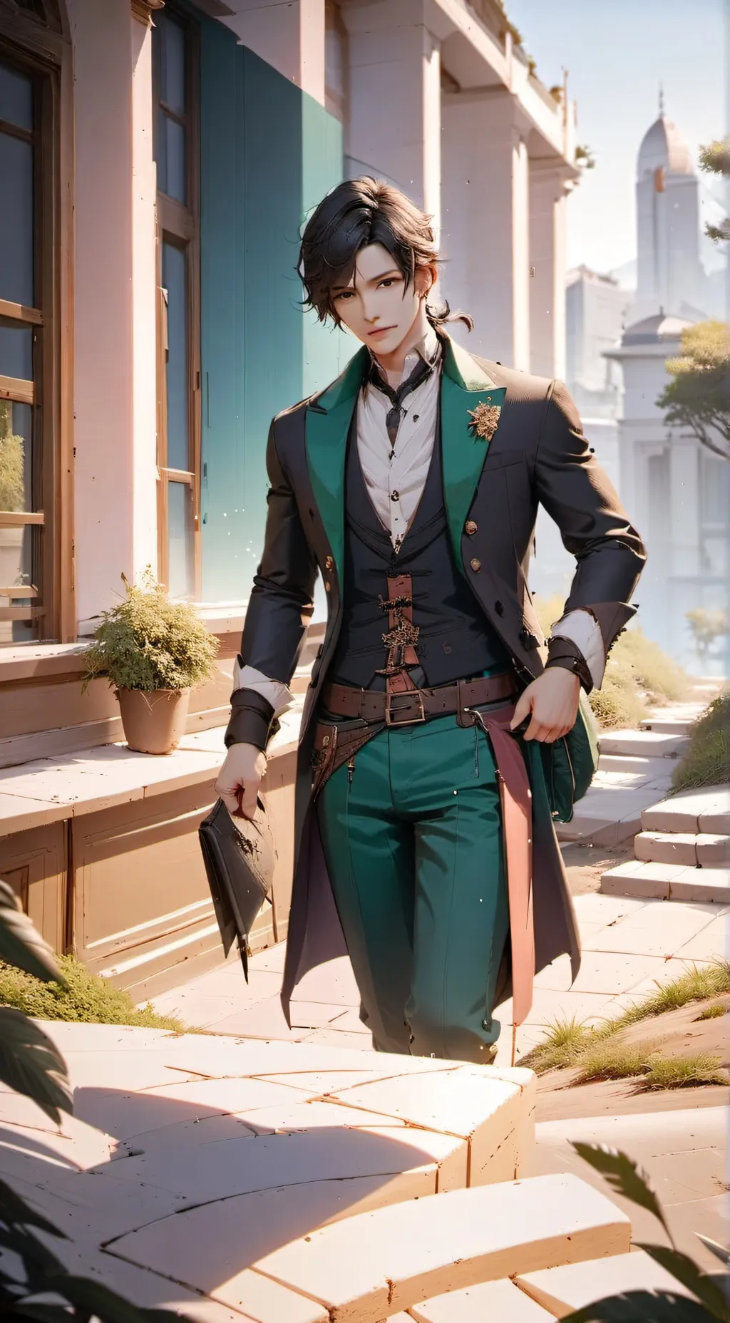 ai character: -Ethan- background