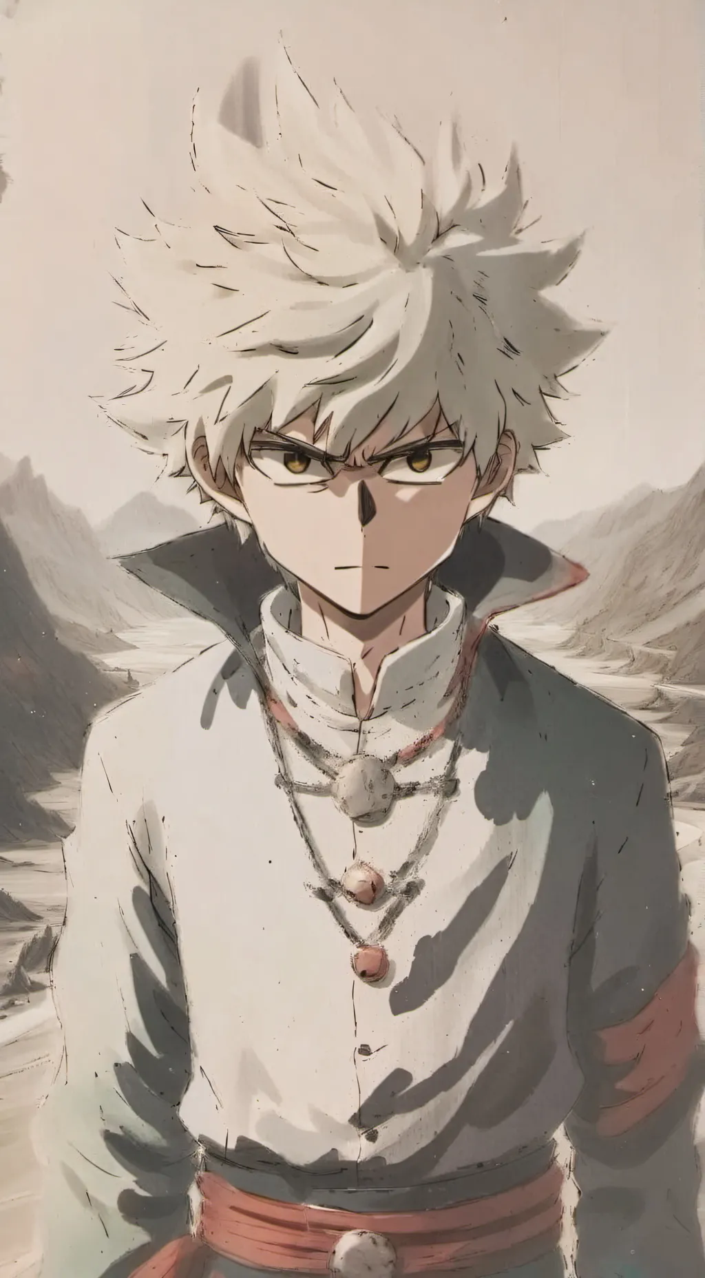 ai character: Bakugo kastuki  background