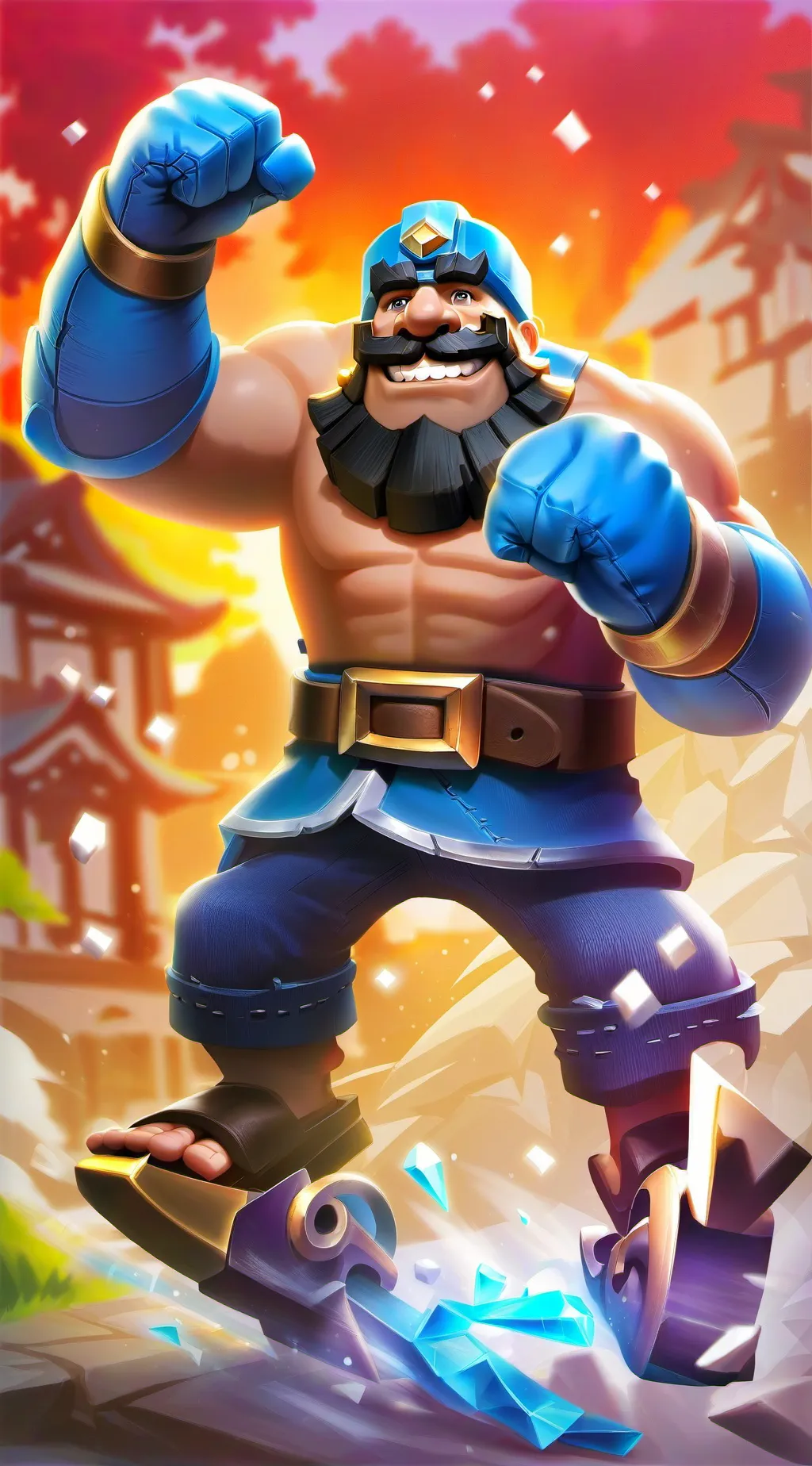 ai character: клеш роял background