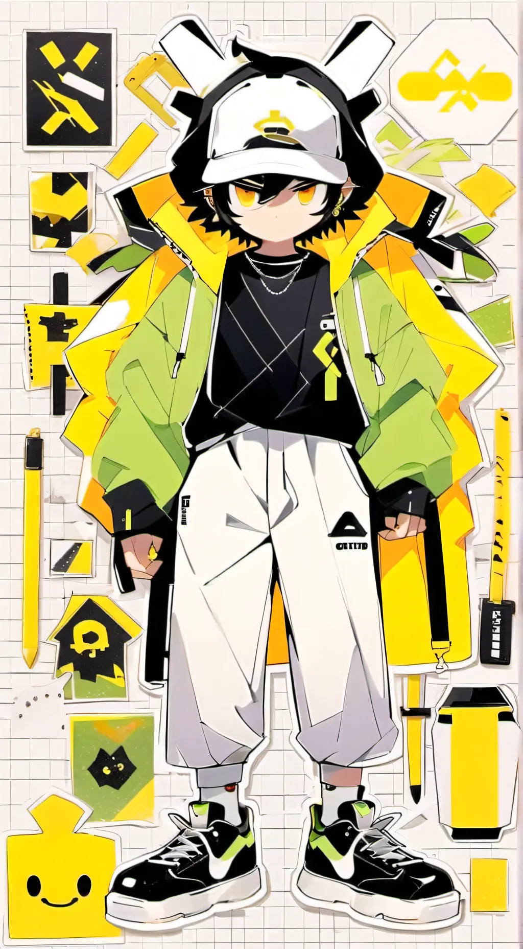 ai character: DTW X Squid Game 2 background