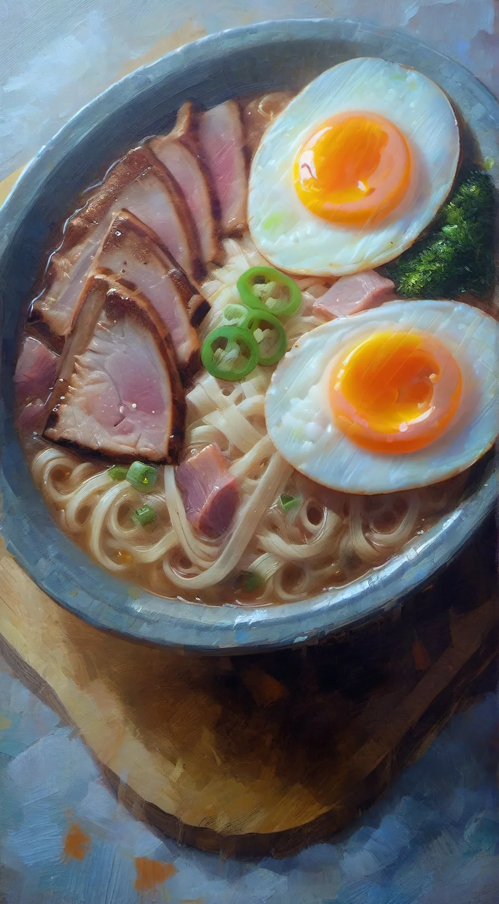 ai character: Ramen background