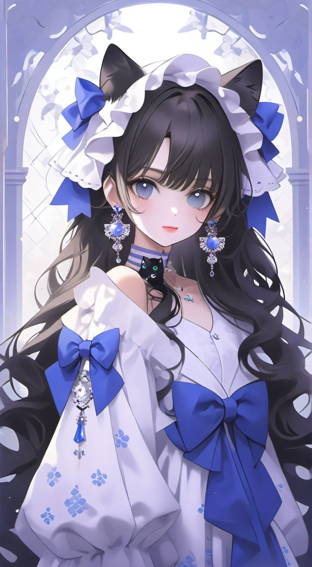 ai character: Miliza la gatita  background