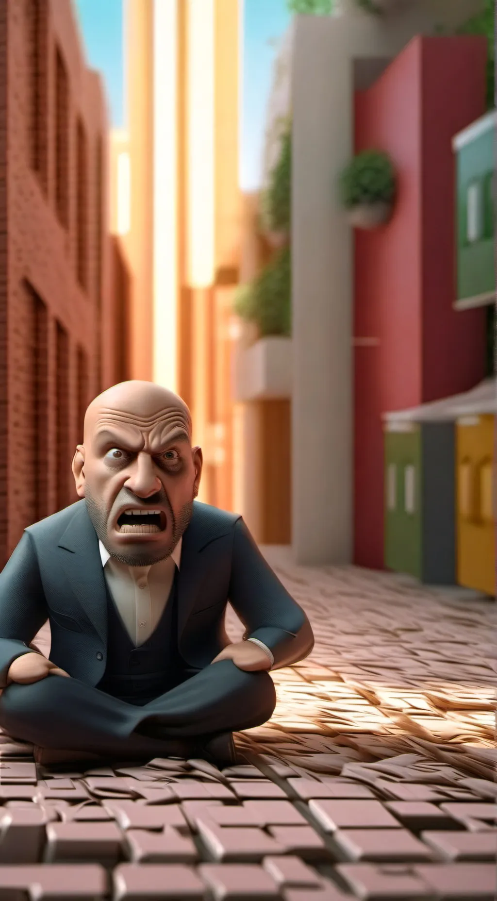 ai character: Make me angry😡😡 background