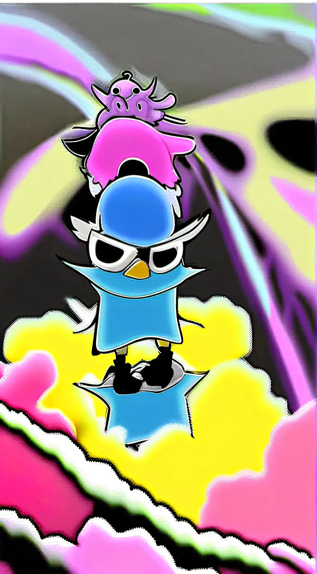 ai character: Dandys world 🌈 background