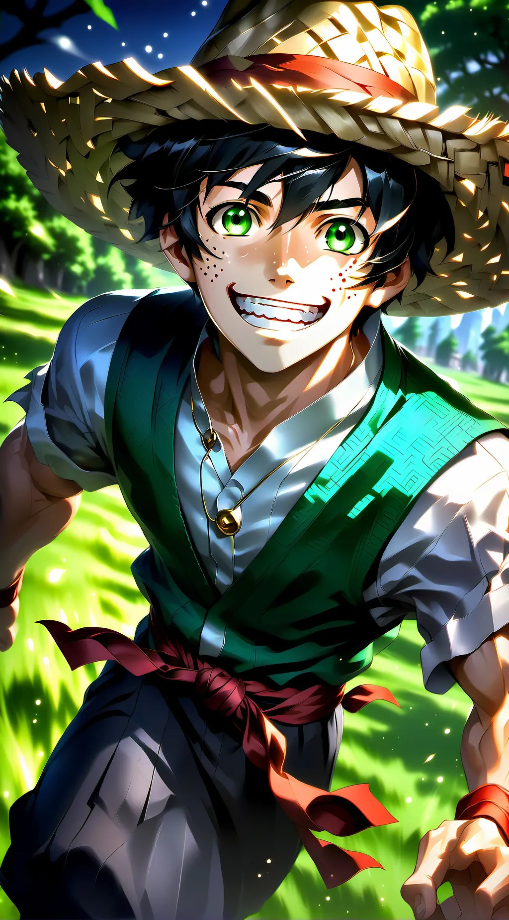 ai character: Monkey D. Luffy background