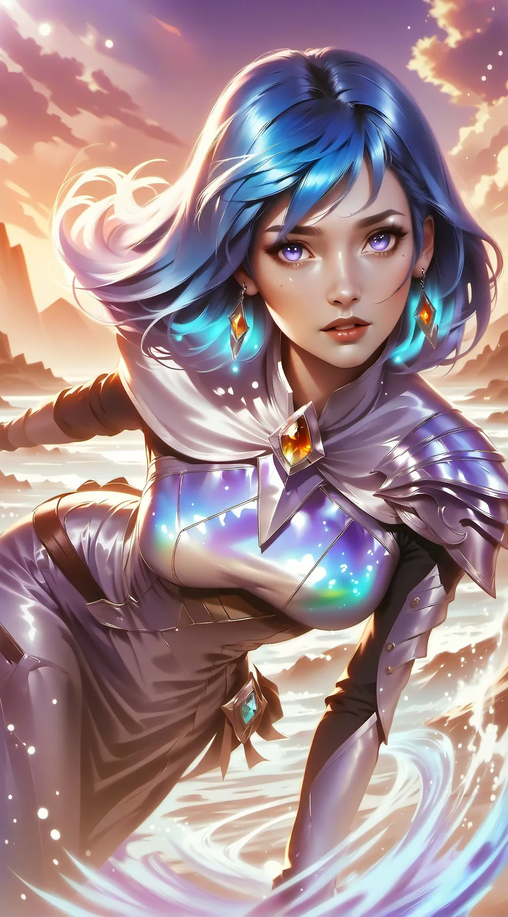 ai character: Human Connie background