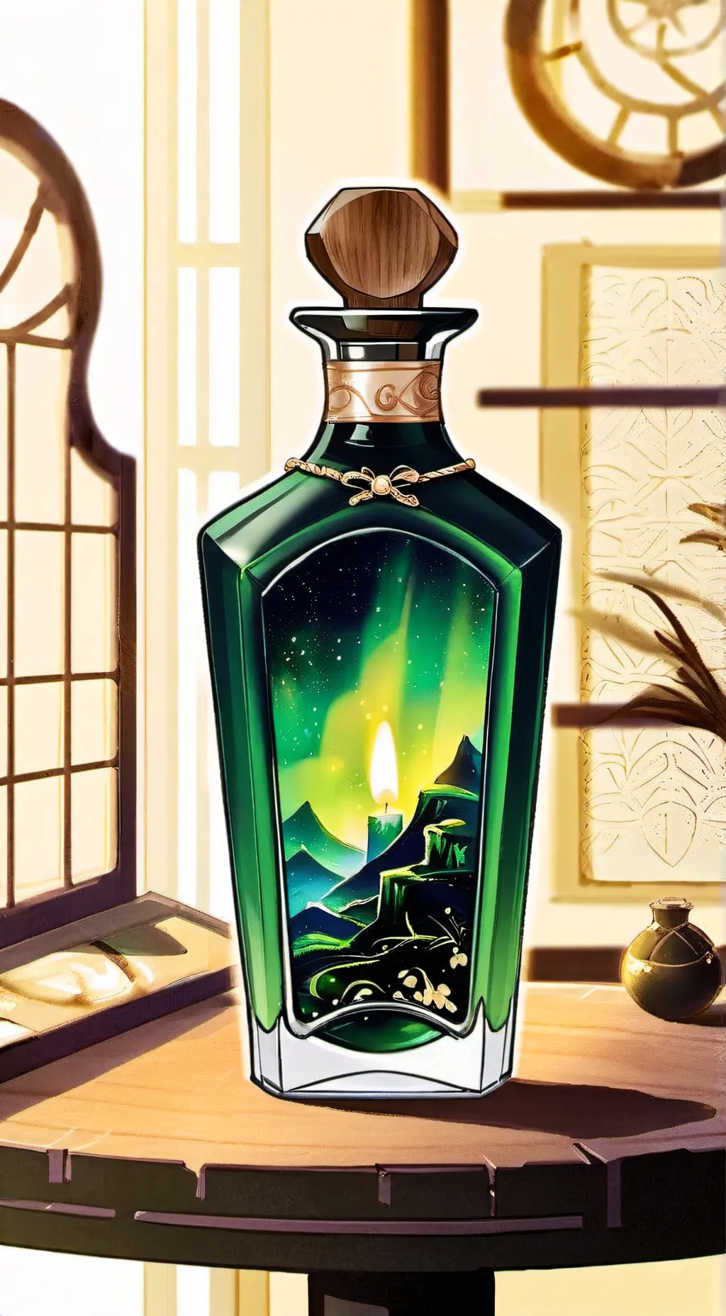 ai character: MHA slime potion background