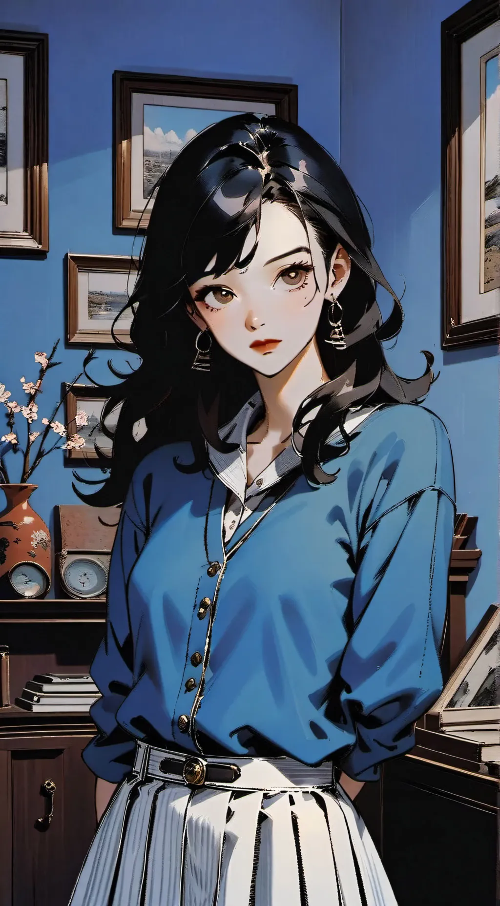 ai character: Ida  background