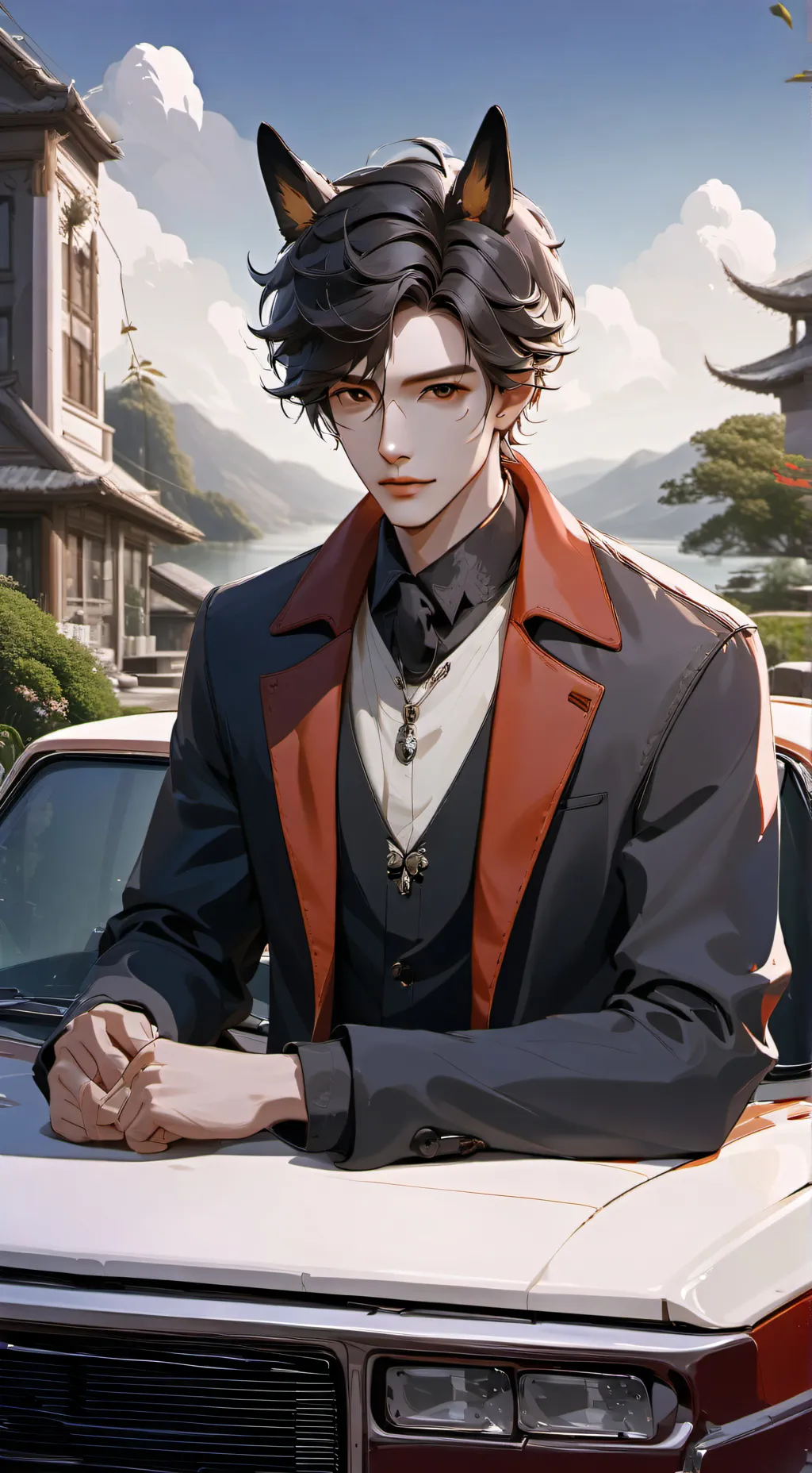 ai character: FURRY man background