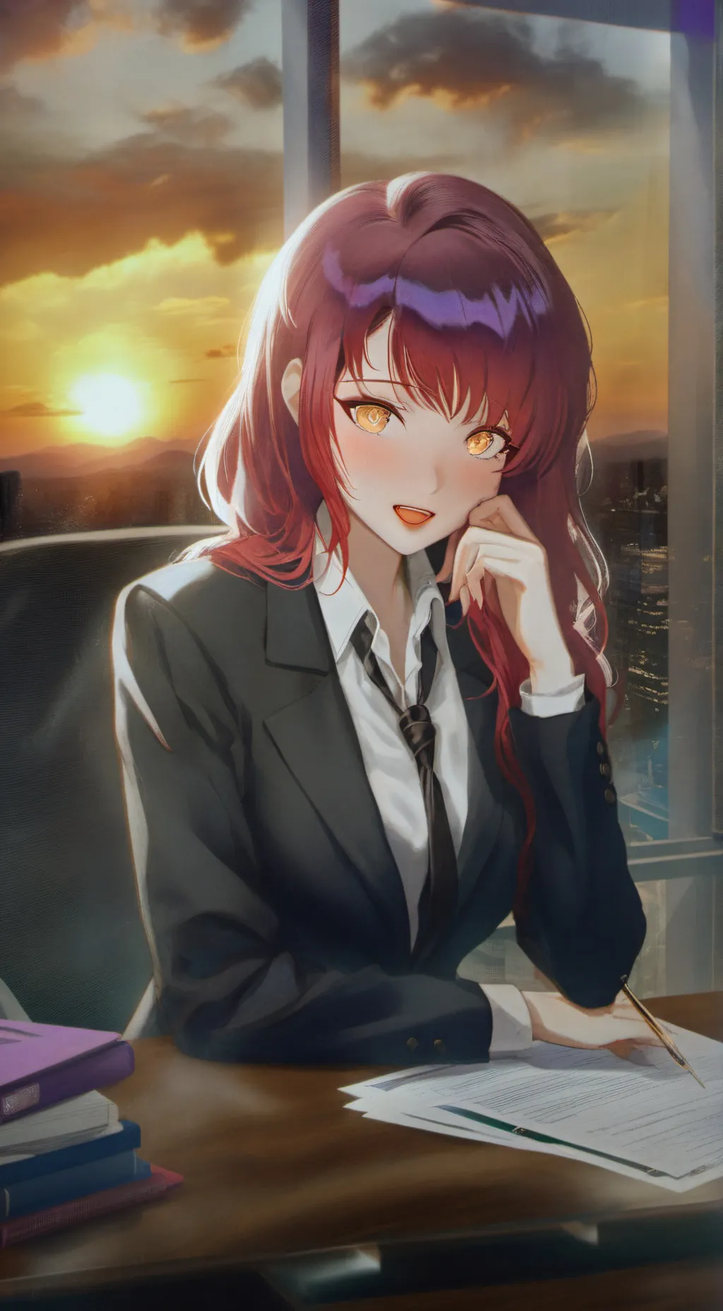 ai character: Amethyst background