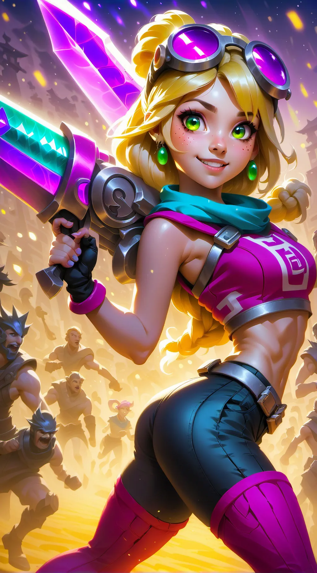 ai character: Aurora background