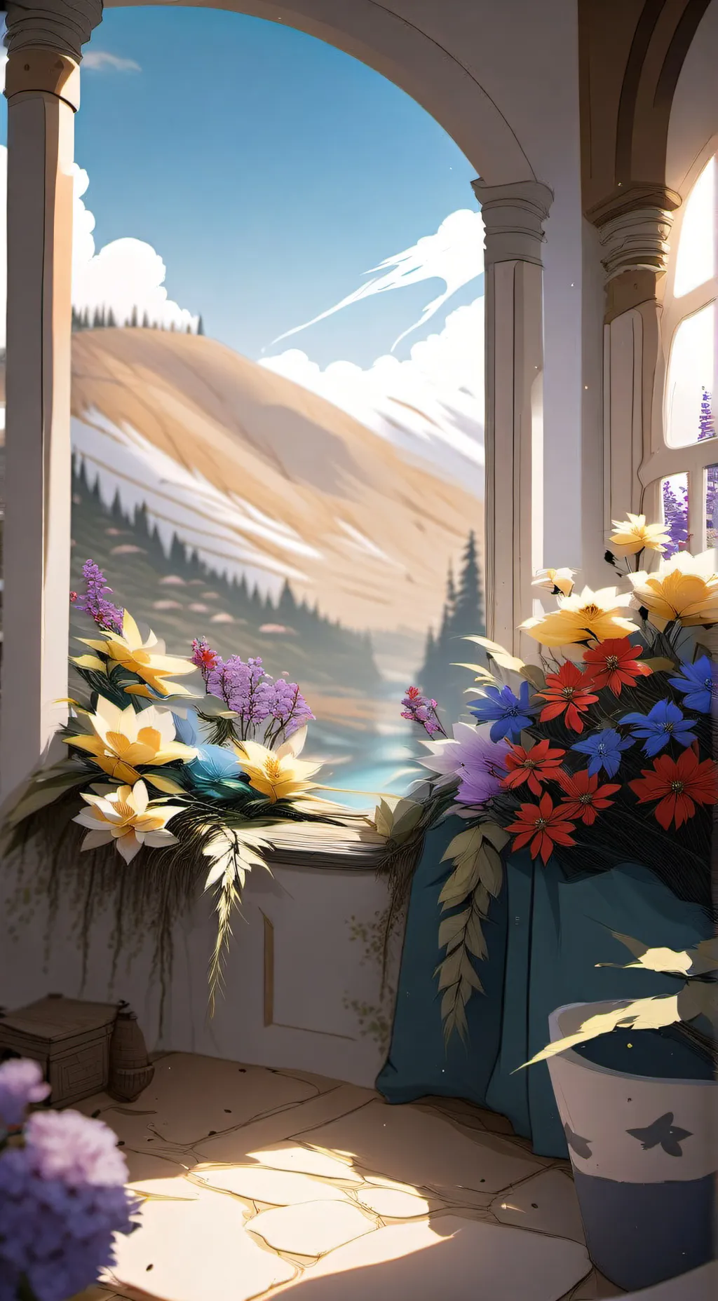 ai character: Dandy world ships background