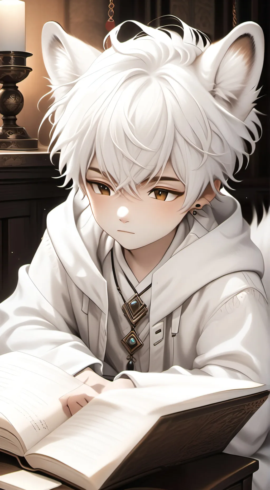 ai character: Snowy Spirit background