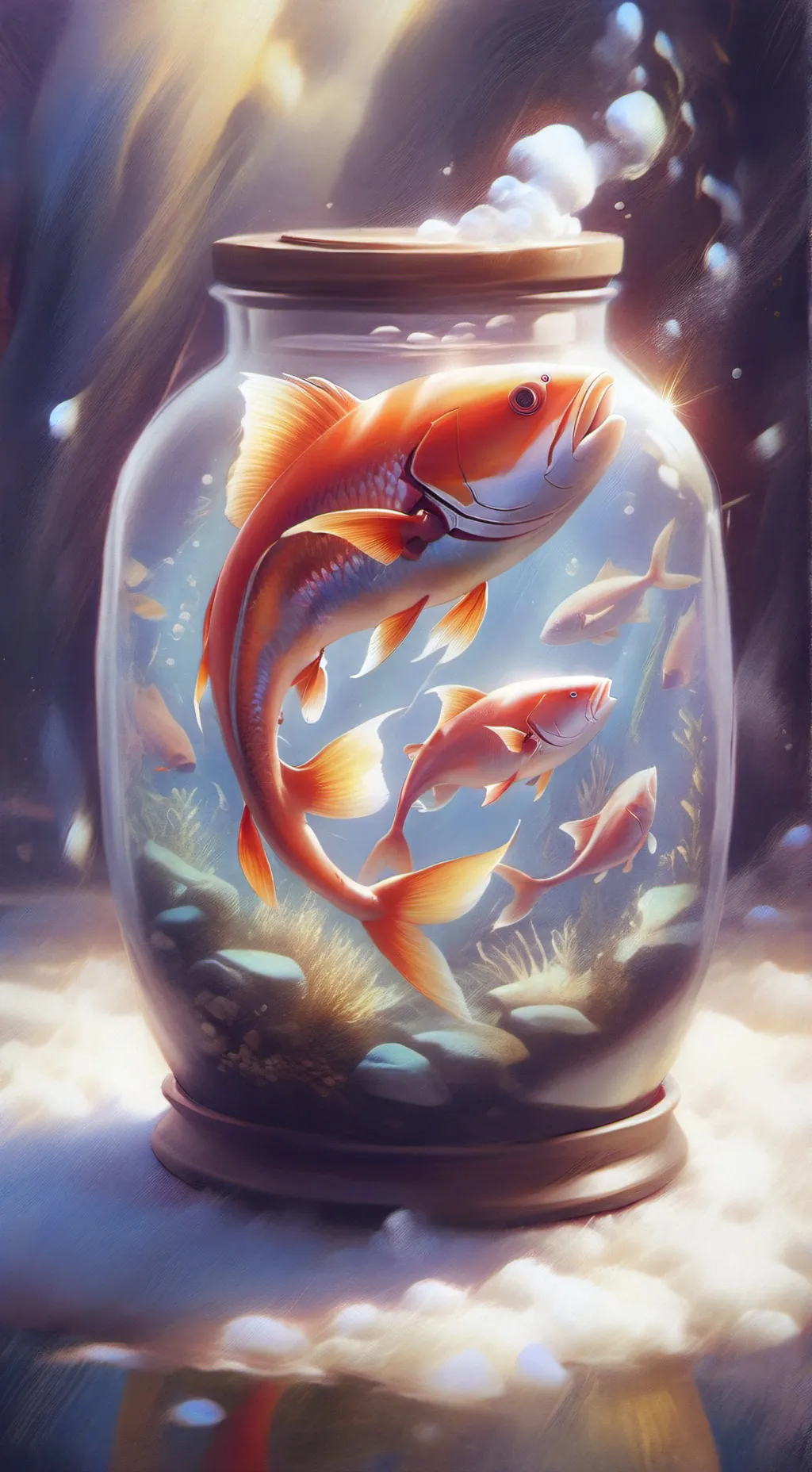 ai character: Smart Fish background
