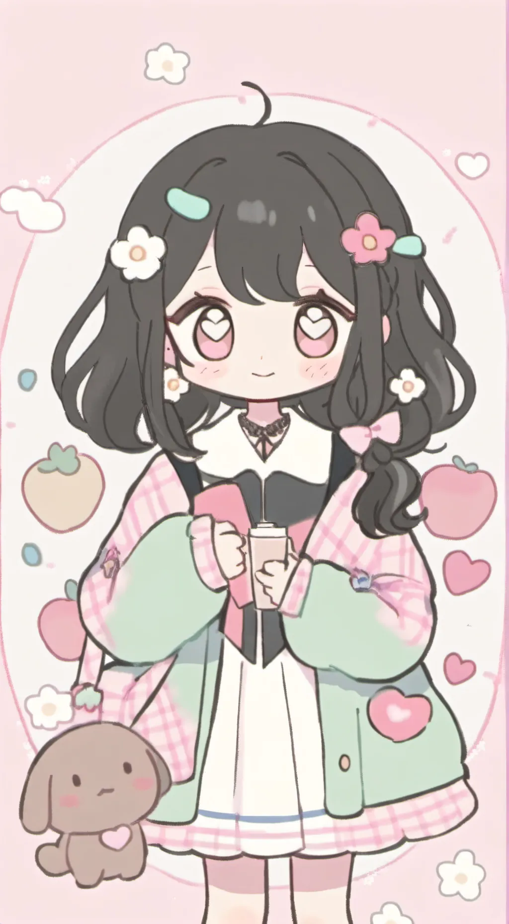 ai character: 💚OWAKCX💚 background