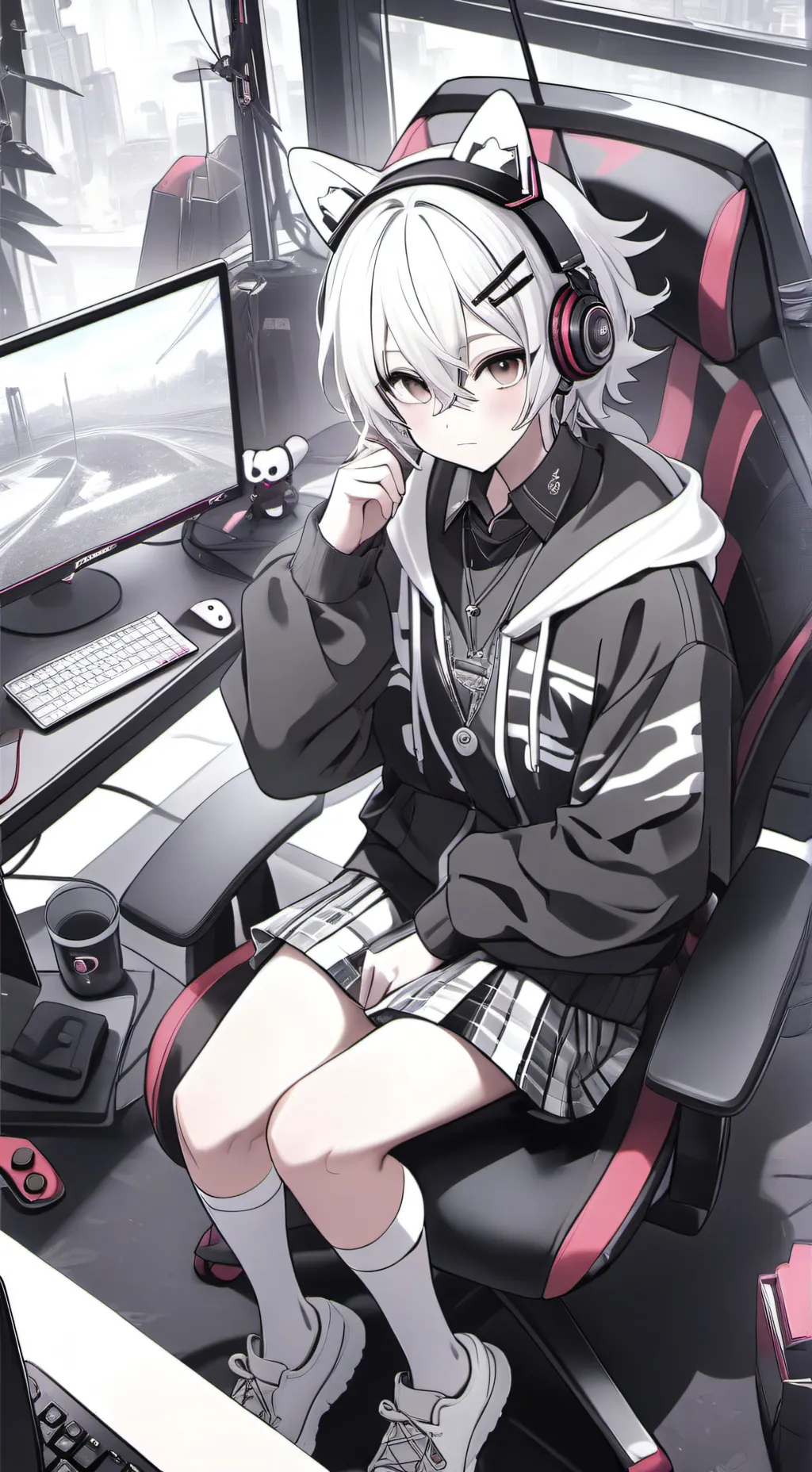 ai character: Ash background