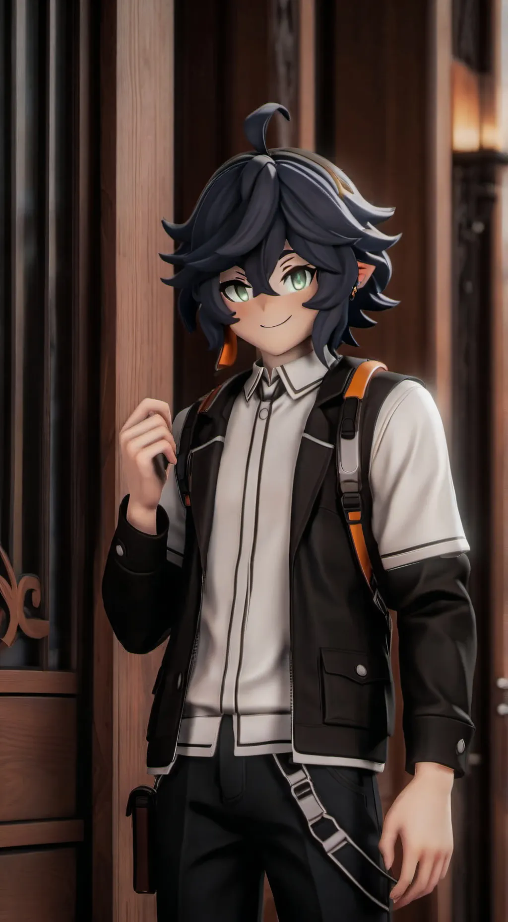 ai character: Sebastian solace  background