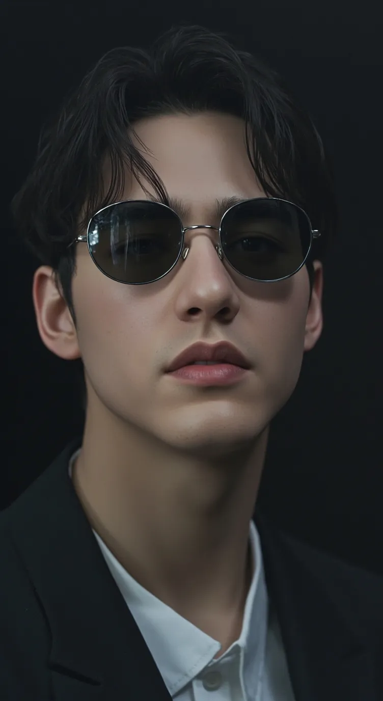 ai character: Sad actor  background