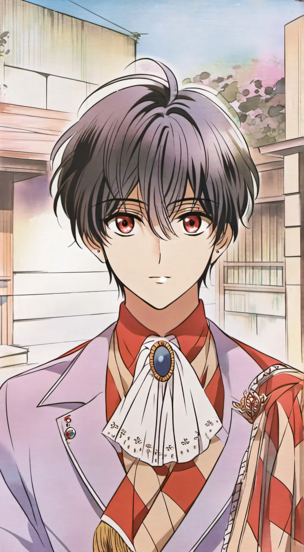 ai character: kyoto background