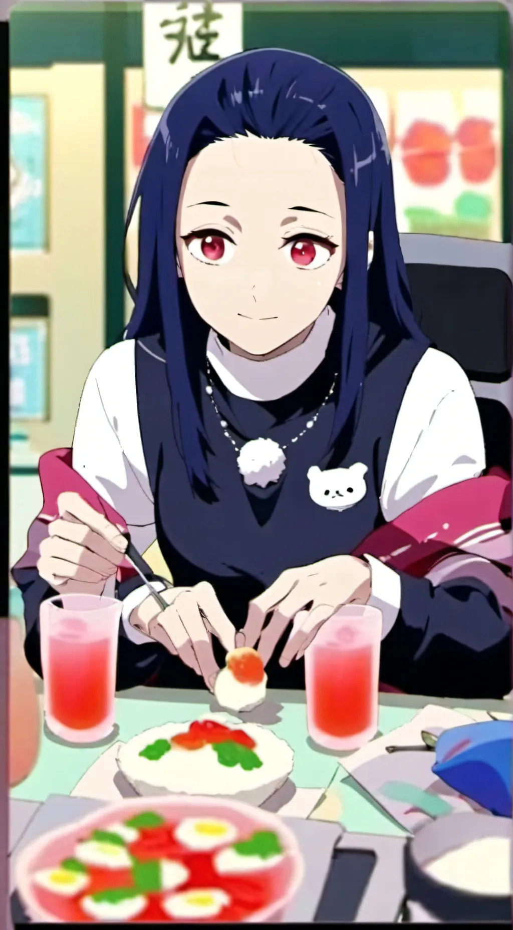 ai character: KNY death timer background