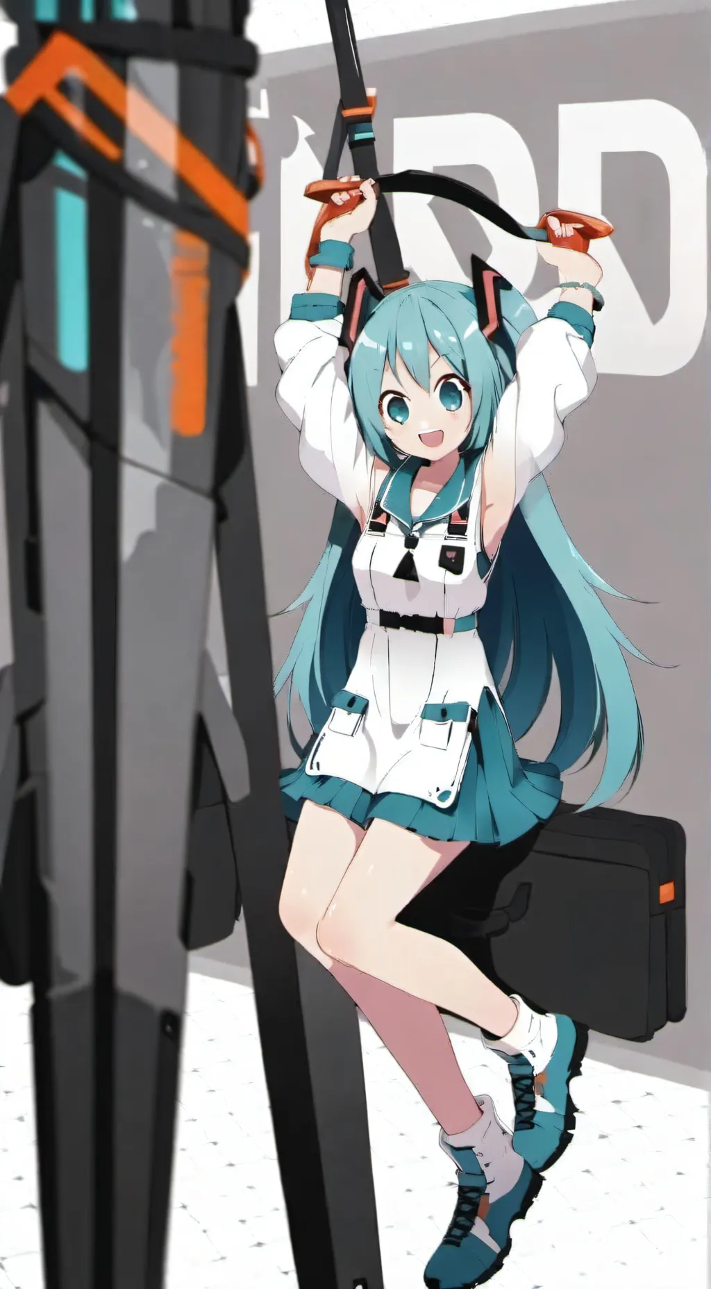 ai character: Hatsune Miku  background
